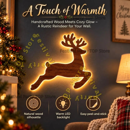 Polar Glow Reindeer Decor