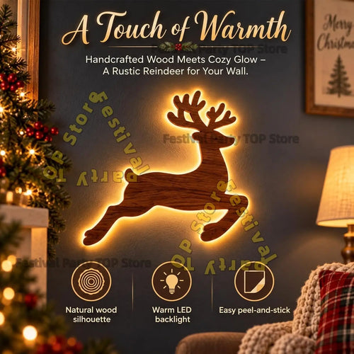 Polar Glow Reindeer Decor