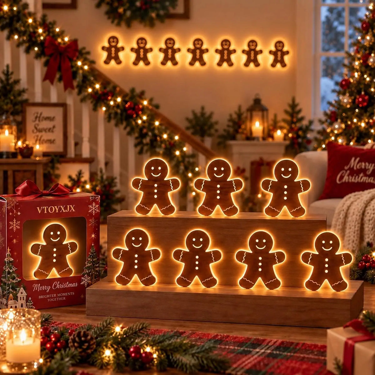Polar Glow Reindeer Decor